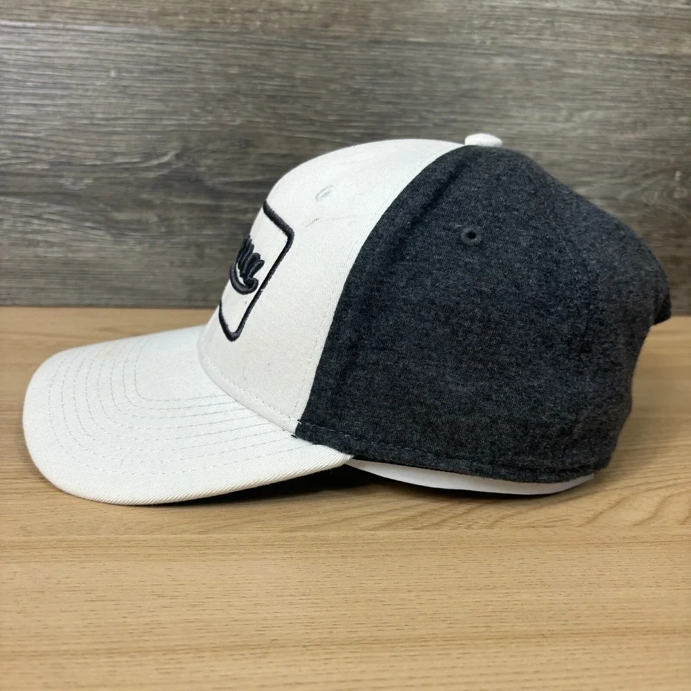 Puma Hat Cap Strap Back White Gray Golf Athletic Dry Cell Adjustable‎ Mens